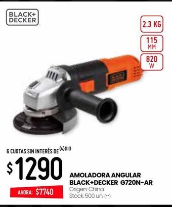 Changomas Amoladora black & decker oferta