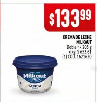 Makro Crema de leche milkaut oferta