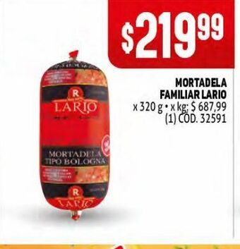 Makro Mortadela familiar lario oferta