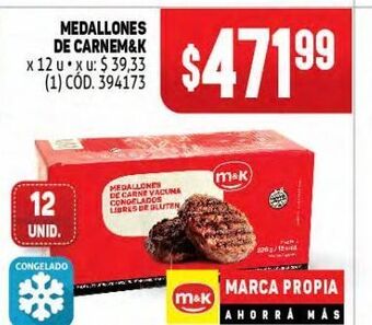 Makro Medallones de carne m&k oferta