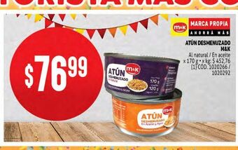 Makro Atún desmenuzado m&k oferta