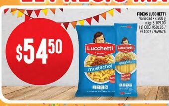 Makro Fideos lucchetti oferta
