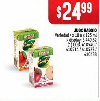 Makro Jugos baggio oferta