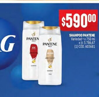 Makro Shampoo pantene oferta