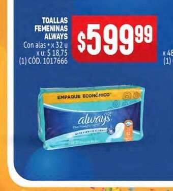 Makro Toallas femeninas always oferta