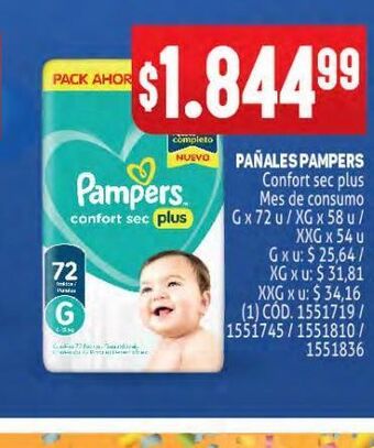 Makro Pañales pampers oferta