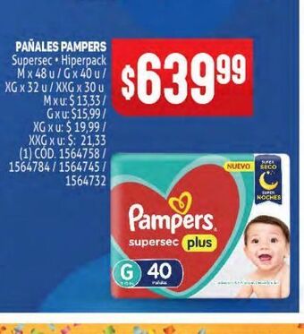 Makro Pañales pampers oferta