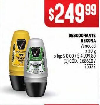 Makro Desodorante rexona oferta