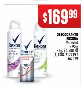 Makro Desodorante rexona oferta