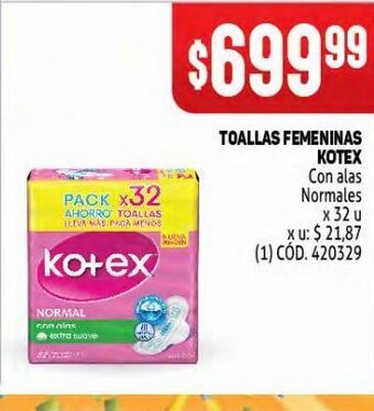 Makro Toallas femeninas kotex oferta