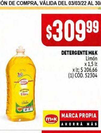 Makro Detergente m&k oferta