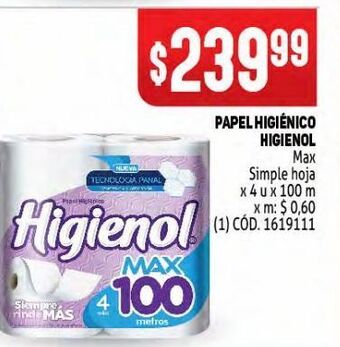 Makro Papel higiénico higienol oferta