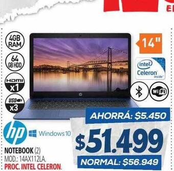 Casa del Audio Hp Notebook oferta