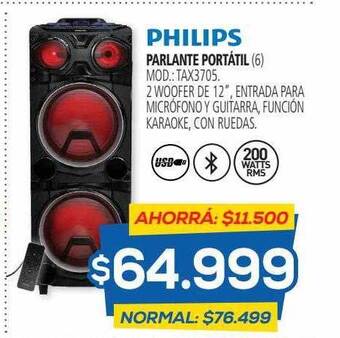 Casa del Audio Philips Parlante Portátil oferta