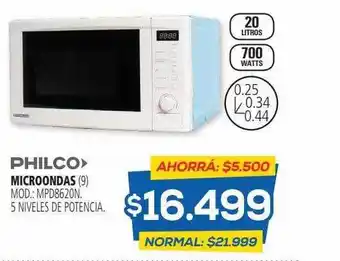 Casa del Audio Philco Microondas oferta