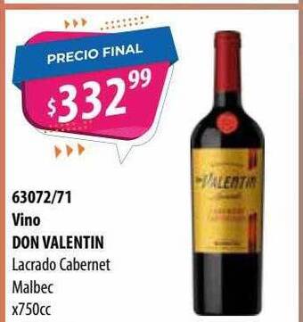 Micropack Vino Don Valentin Lacrado Cabernet Malbec oferta