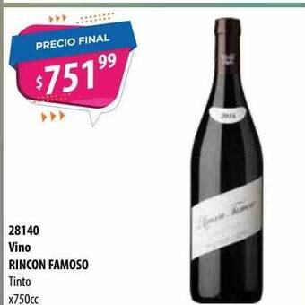 Micropack Vino Rincon Famoso Tinto oferta