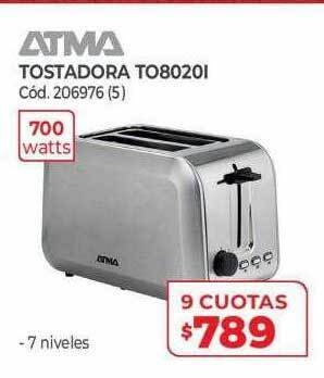 Naldo Lombardi Atma Tostadora To8020i oferta