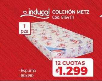 Naldo Lombardi Inducol Colchón Metz oferta