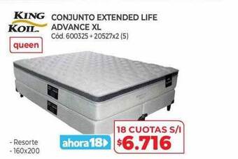 Naldo Lombardi King Koil Conjunto Extended Life Advance Xl oferta