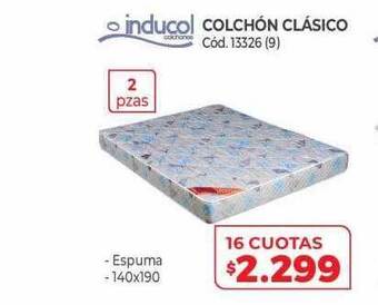 Naldo Lombardi Inducol Colchón Clásico oferta