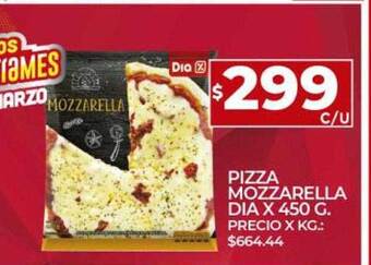 Supermercados DIA Pizza Mozzarella Dia oferta