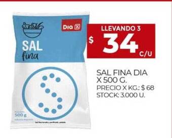 Supermercados DIA Sal Fina Dia oferta