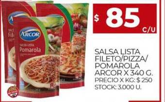 Supermercados DIA Salsa Lista Fileto Pizza Pomarola Arcor oferta