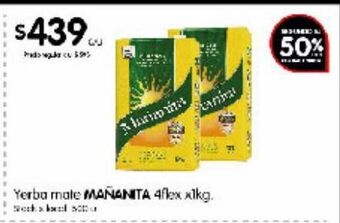 Disco Yerba mate mañanita 4flex 1kg oferta