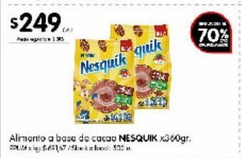 Disco Alimento a base de cacao nesquik 360g oferta
