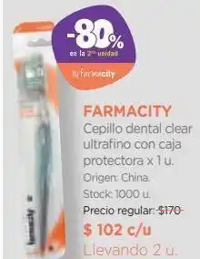 Farmacity Farmacity cepillo dental clear ultrafino con caja protectora x 1 u. oferta