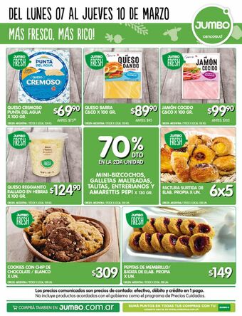 Jumbo Queso cremoso punta del agua oferta