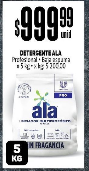 Makro Detergente ala 5kg oferta