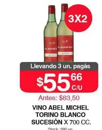Vino Abel Michel Torino Blanco Sucesión X 700cc.