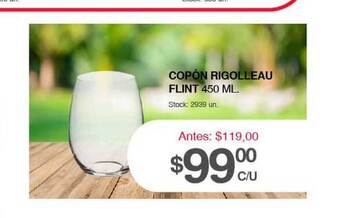Supermercados Tadicor Copón Rigolleau Flint 450 Ml. oferta