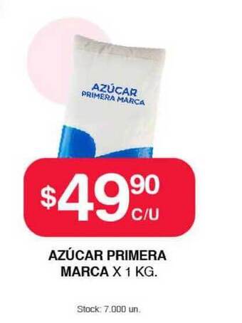 Supermercados Tadicor Azúcar Primera Marca X 1Kg oferta