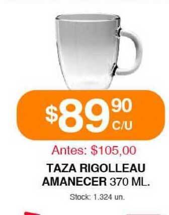 Supermercados Tadicor Taza Rigolleau Amanecer 370Ml. oferta