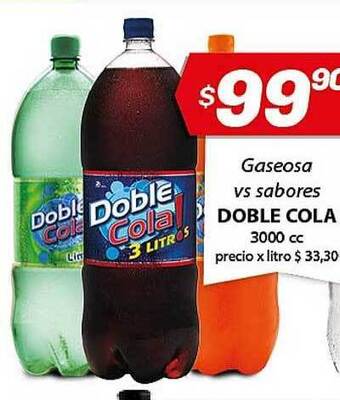Almacor Doble Cola Gaseosa Vs Sabores 3000cc oferta