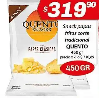 Almacor Quento Snack Papas Fritas Corte Tradicional 450gr oferta