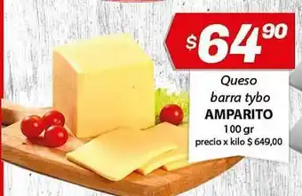 Almacor Amparito Queso Barra Tybo 100gr oferta