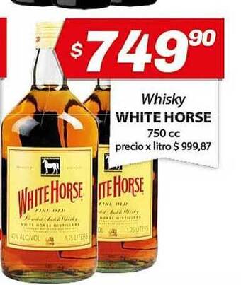 Almacor White Horse Whisky 750cc oferta