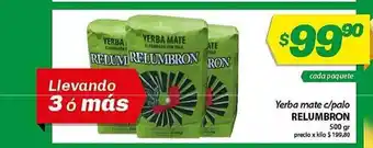 Almacor Relumbron Yerba Mate C-palo 500gr oferta