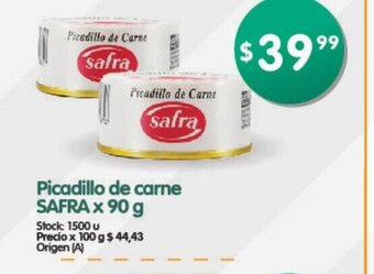 Supermercados Buenos Días Picadillo de carne SAFRA x 90 g oferta