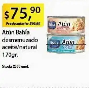 Atún Bahla Desmenuzado Aceite-Natural 170Gr.