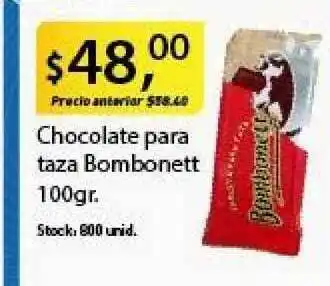 Chocolate Para Taza Bombonett 100Gr.