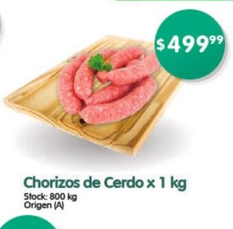 Supermercados Buenos Días Chorizos de Cerdo x 1 kg oferta
