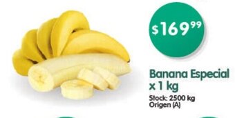 Supermercados Buenos Días Banana Especial x 1 kg oferta