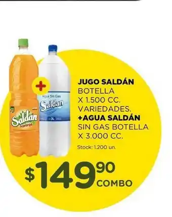 Super MAMI Jugo Saldán + Agua Saldán x 3.000cc oferta