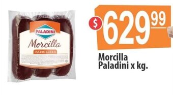 Autoservicio Capo Morcilla Paladini x kg. oferta