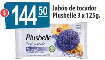 Plusbelle Jabón de Tocador 3 x 125 g